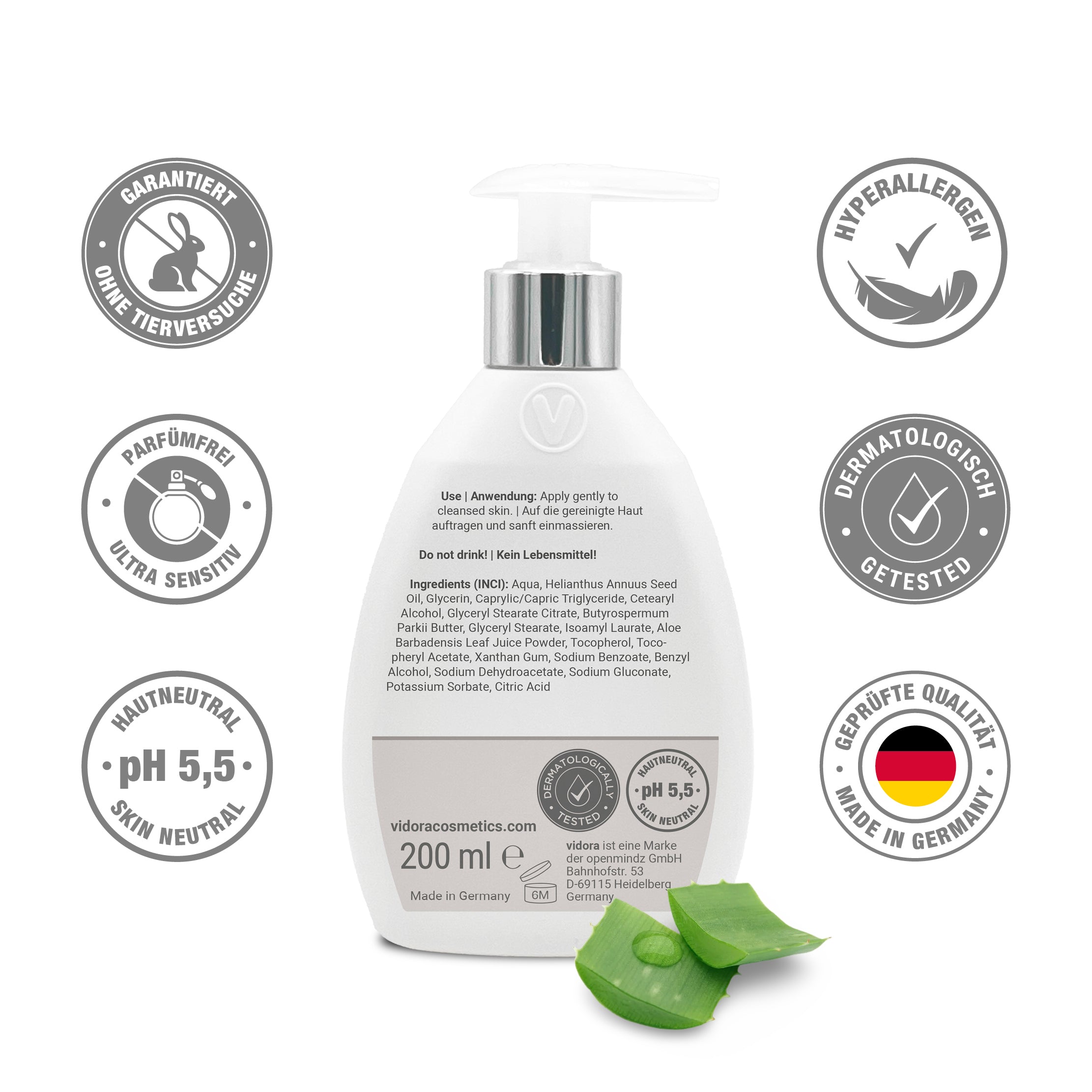 Pure Body Lotion, natürliche Pflege für sehr empfindliche Haut