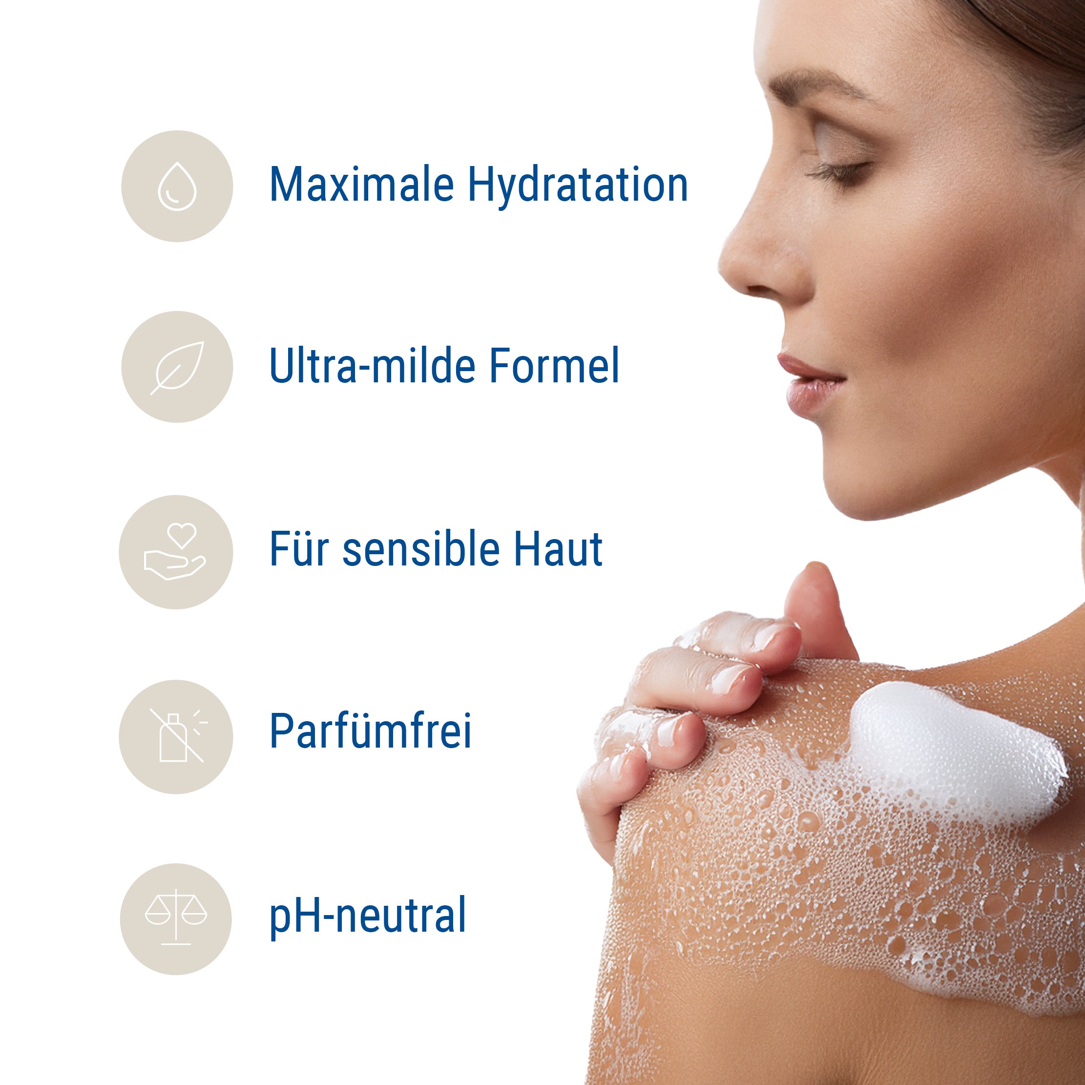 Pure Body Wash, parfümfreies Duschgel mit BIO-Aloe Vera & Aprikosenkernöl